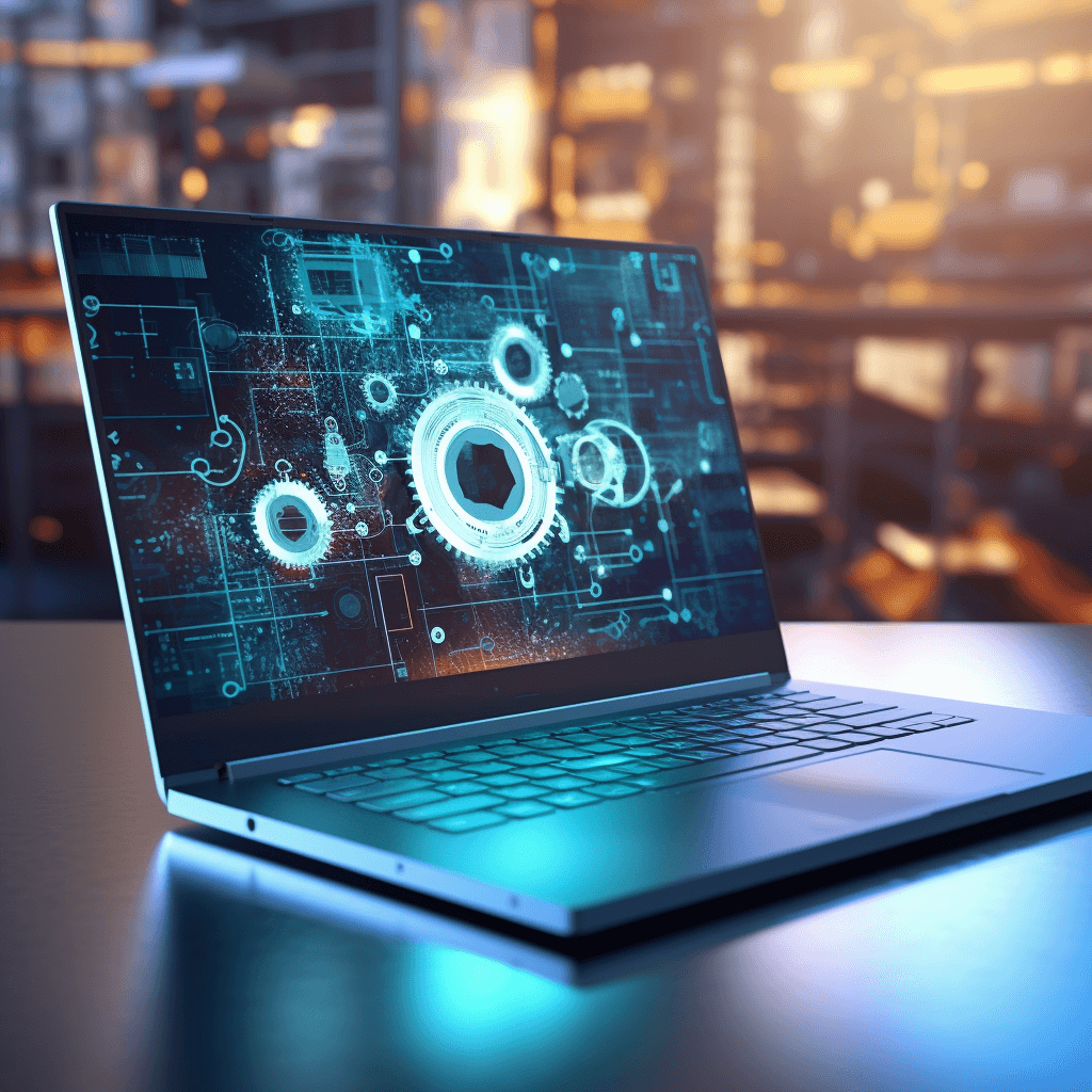 A Laptop with Machine Learning on